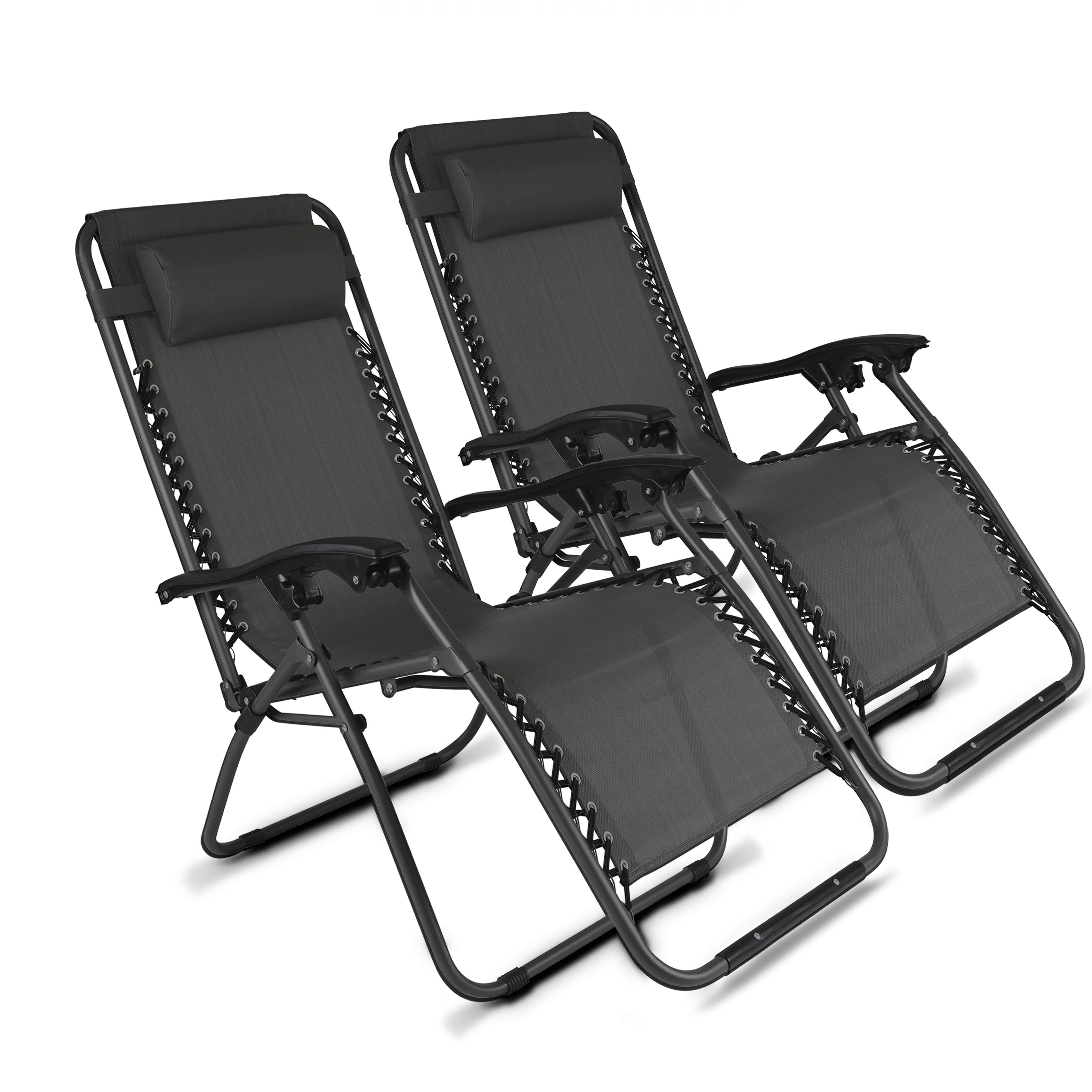 Lot de 2 fauteuils relax, inclinables 2 positions