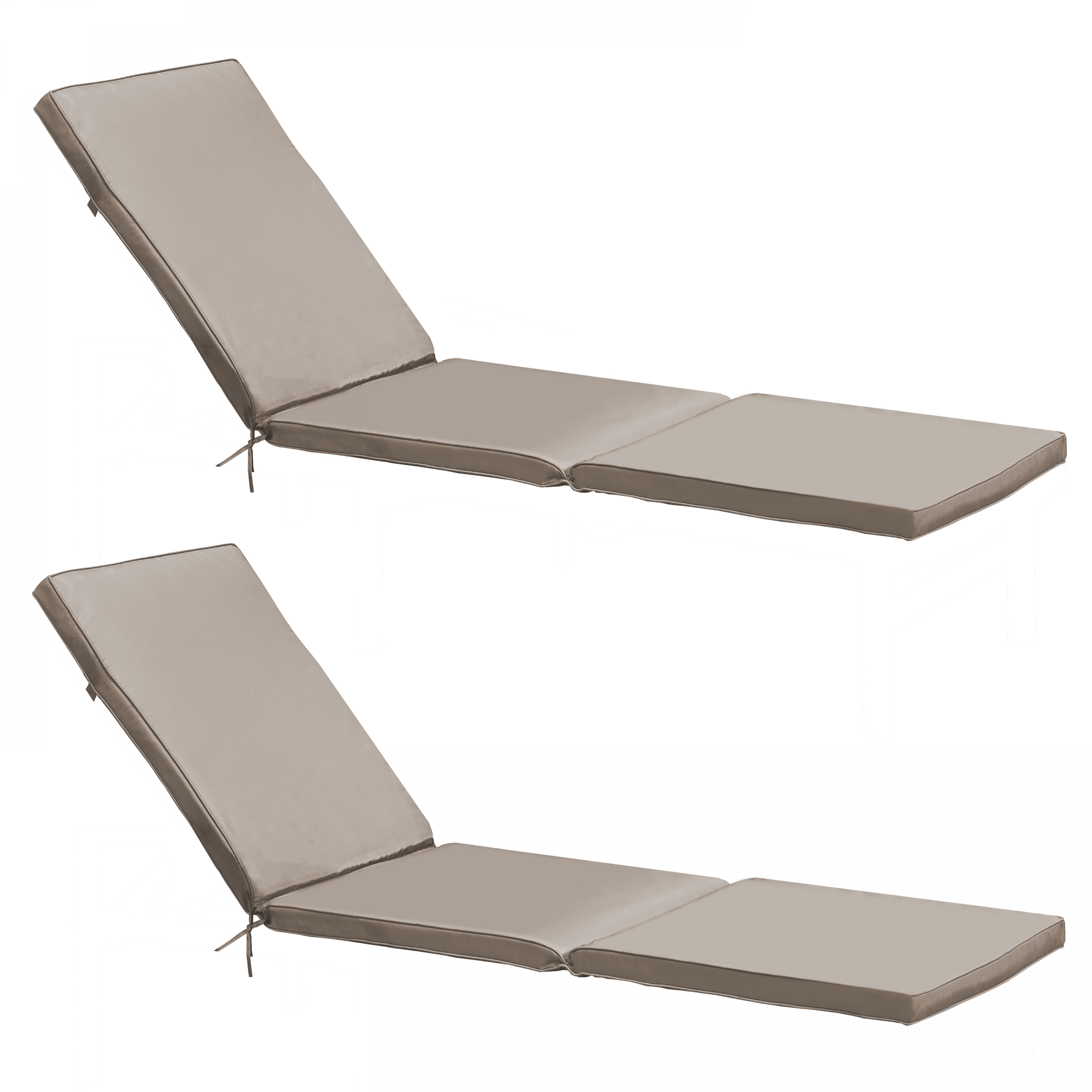 Lot de 2 matelas pour bain de soleil unis