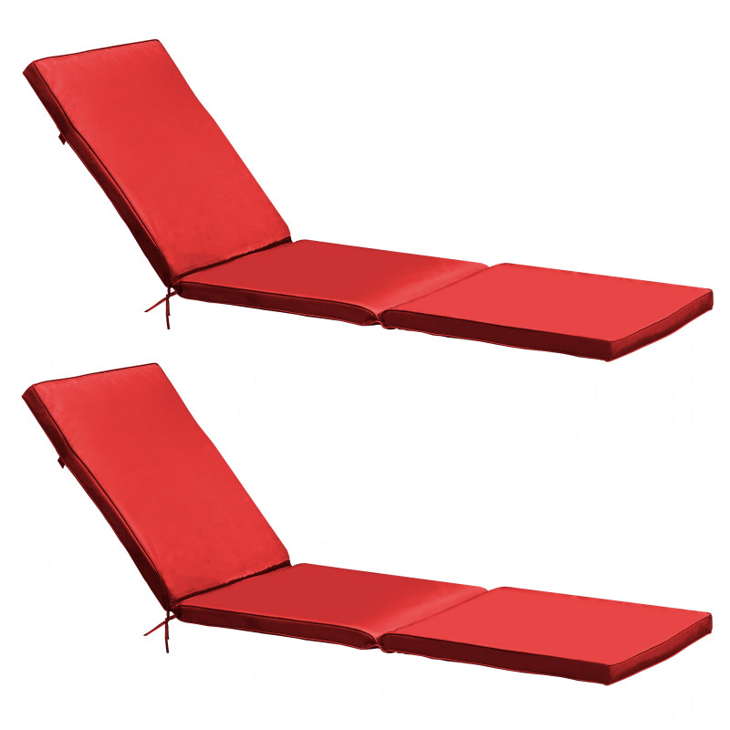 Lot de 2 matelas pour bain de soleil unis (1/7)