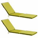 Lot de 2 matelas pour bain de soleil unis (1/7)