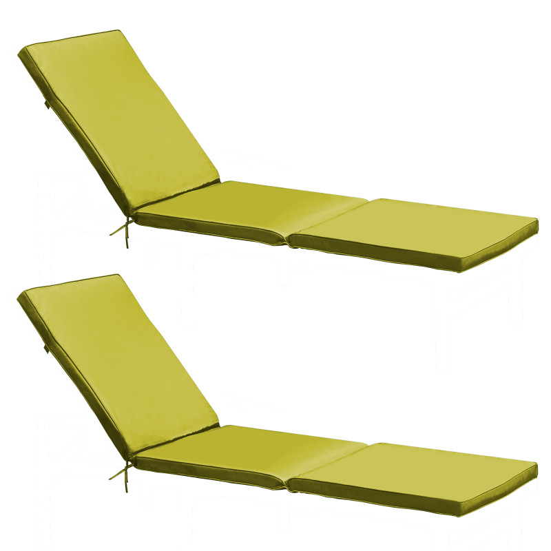Lot de 2 matelas pour bain de soleil unis (1/7)