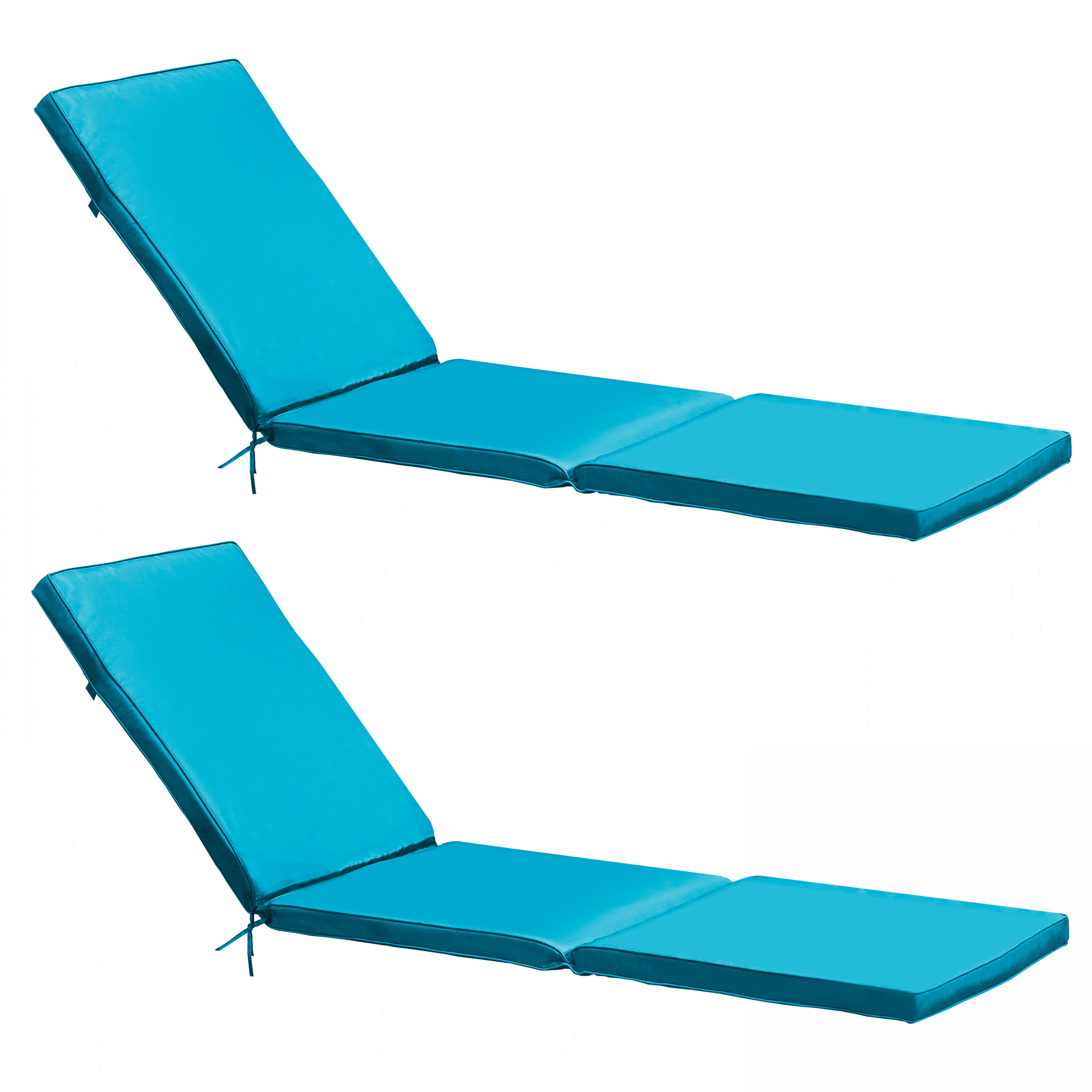 Lot de 2 matelas pour bain de soleil unis