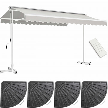 Store Double Pente 3 X 4m Et 4 Dalles Lestées écru Oviala