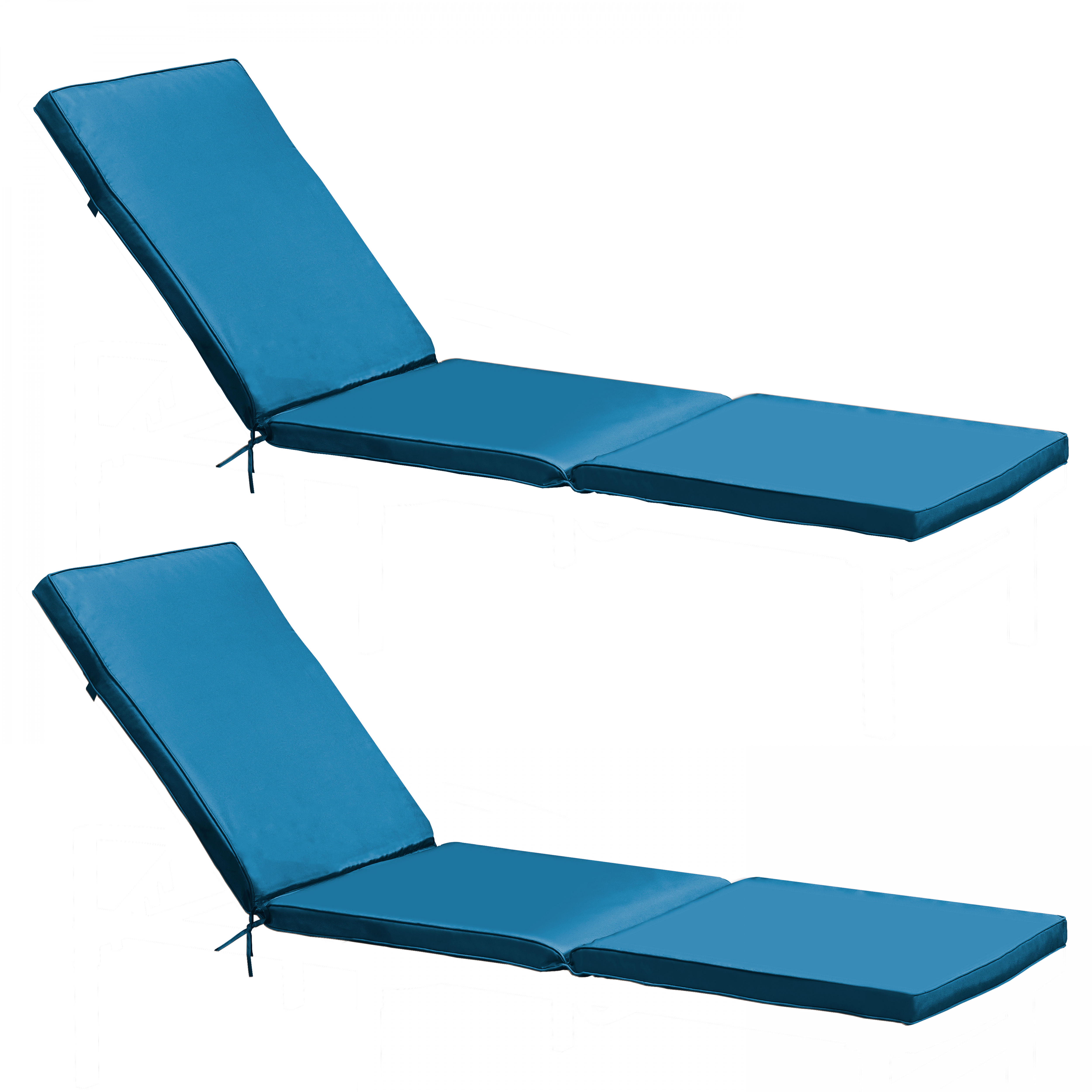 Lot de 2 matelas pour bain de soleil unis