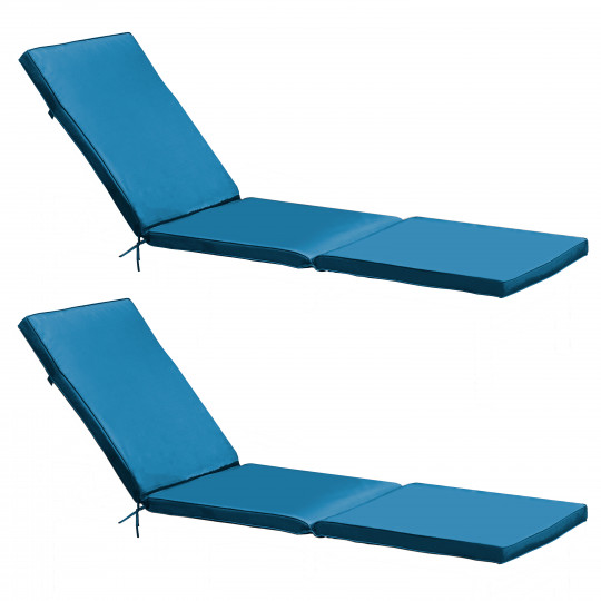 Lot de 2 matelas pour bain de soleil unis (1/7)