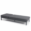 Lot de 2 bains de soleil avec coussin, inclinables 5 positions (1/6)