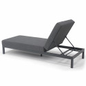 Lot de 2 bains de soleil avec coussin, inclinables 5 positions (1/6)