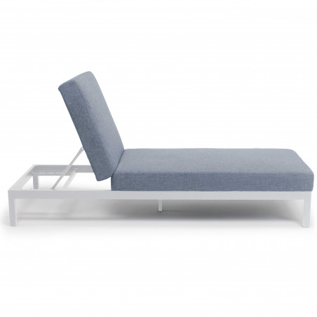 Bain de soleil avec coussin et tablette, inclinable 5 positions (11/10)