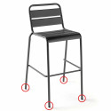 Lot de 4 embouts pour assises de jardin 22 mm (1/3)