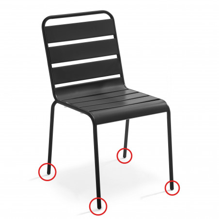 12pcs Protection Pied de Chaise en fer Table Embout Pied de Chaise