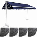 Ensemble store double pente (3 x 3 m) et 4 dalles lestées (1/4)