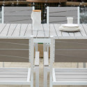 Lot de 2 fauteuils de jardin en aluminium et polywood (10/10)