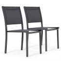 Lot de  2 chaises de jardin en aluminium et textilène (1/10)