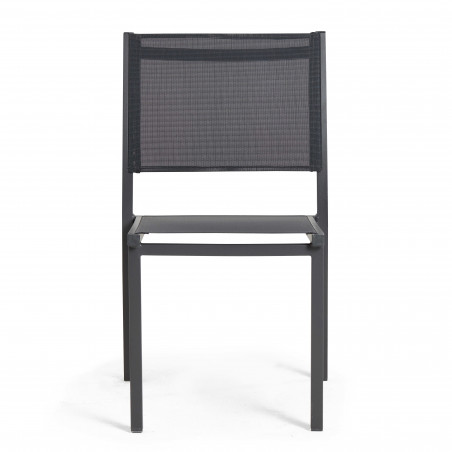 Lot de  2 chaises de jardin en aluminium et textilène (3/10)