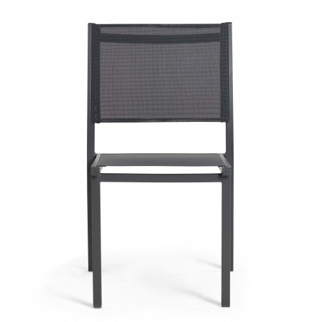 Lot de 2 chaises de jardin en aluminium et textilène (3/10)