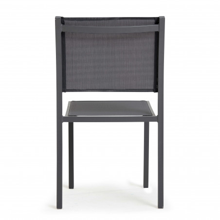Lot de  2 chaises de jardin en aluminium et textilène (4/10)