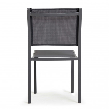 Lot de 2 chaises de jardin en aluminium et textilène (4/10)