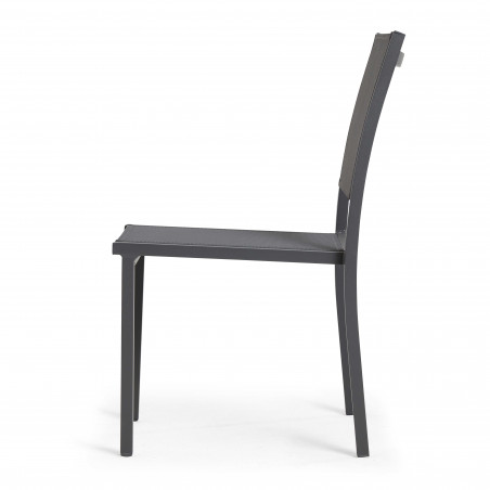 Lot de 2 chaises de jardin en aluminium et textilène (7/10)