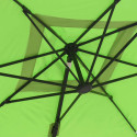 Parasol déporté 3x3 m carré inclinable rotatif 360° et 4 dalles lestées (1/8)