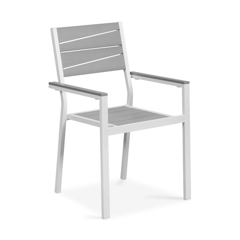 Fauteuil de jardin en aluminium et polywood (1/11)