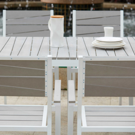 Fauteuil de jardin en aluminium et polywood (11/11)