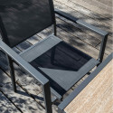 Lot de 2 fauteuils de jardin en aluminium et textilène (6/9)