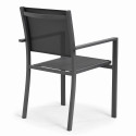 Fauteuil de jardin en aluminium et textilène (4/10)