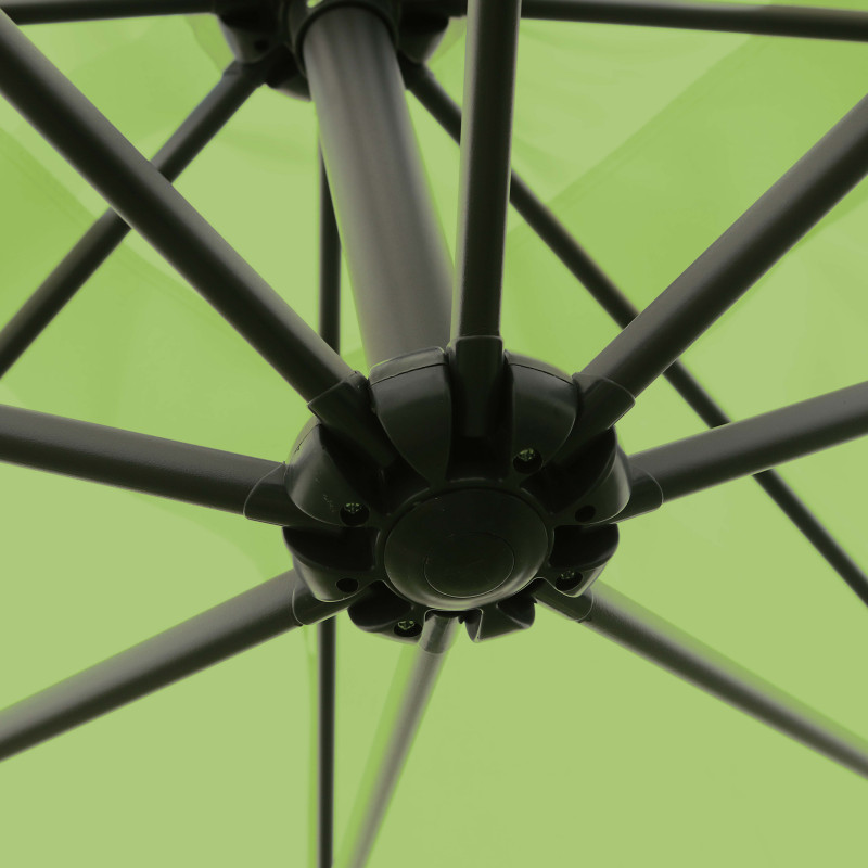 Parasol déporté 3x3 m carré et 4 dalles à lester remplissables | Oviala (2/7)