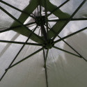 Parasol déporté carré (3 x 3m) et 4 dalles lestées (1/8)
