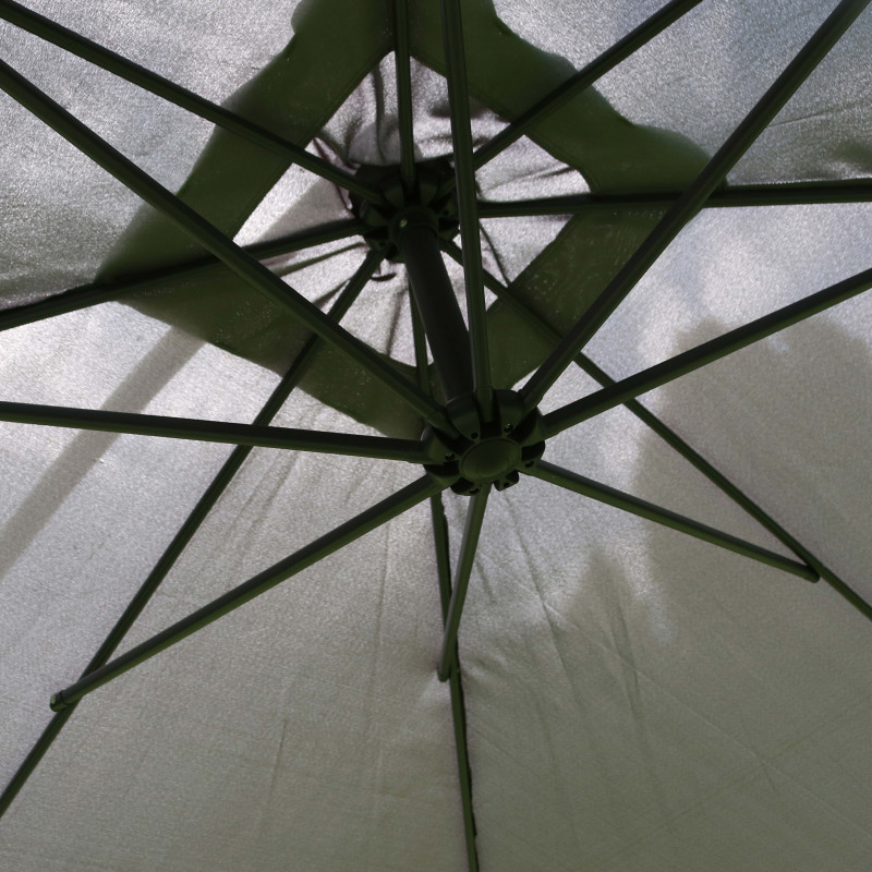 Parasol déporté carré (3 x 3m) et 4 dalles lestées (4/8)