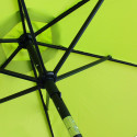 Parasol droit inclinable à manivelle Ø3 m avec 4 dalles à lester remplissables (1/5)