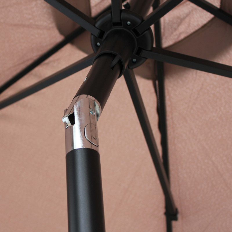 Ensemble parasol droit inclinable + pied pliant + 4 dalles lestées (4/6)