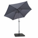 Ensemble parasol droit inclinable + pied pliant + 4 dalles remplissable