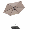 Ensemble parasol droit inclinable + pied pliant + 4 dalles remplissable