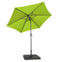 Ensemble parasol droit inclinable + pied pliant + 4 dalles remplissable