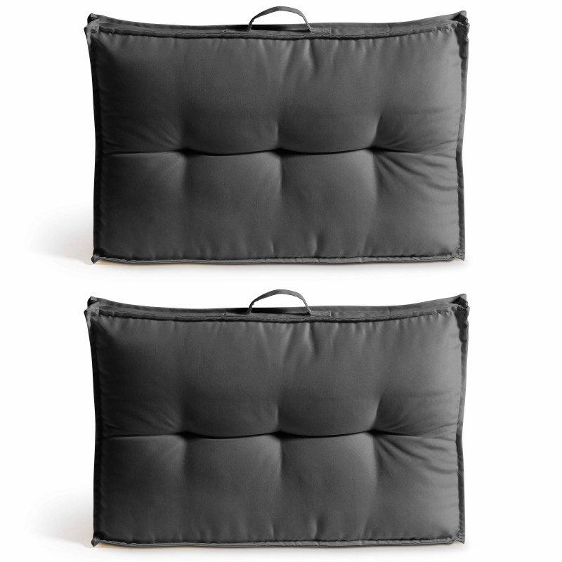 Lot de 2 coussins dossier pour palette