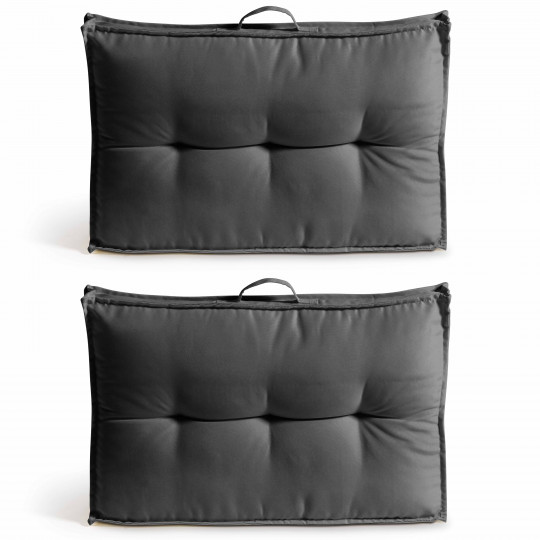 Lot de 2 coussins dossier pour palette