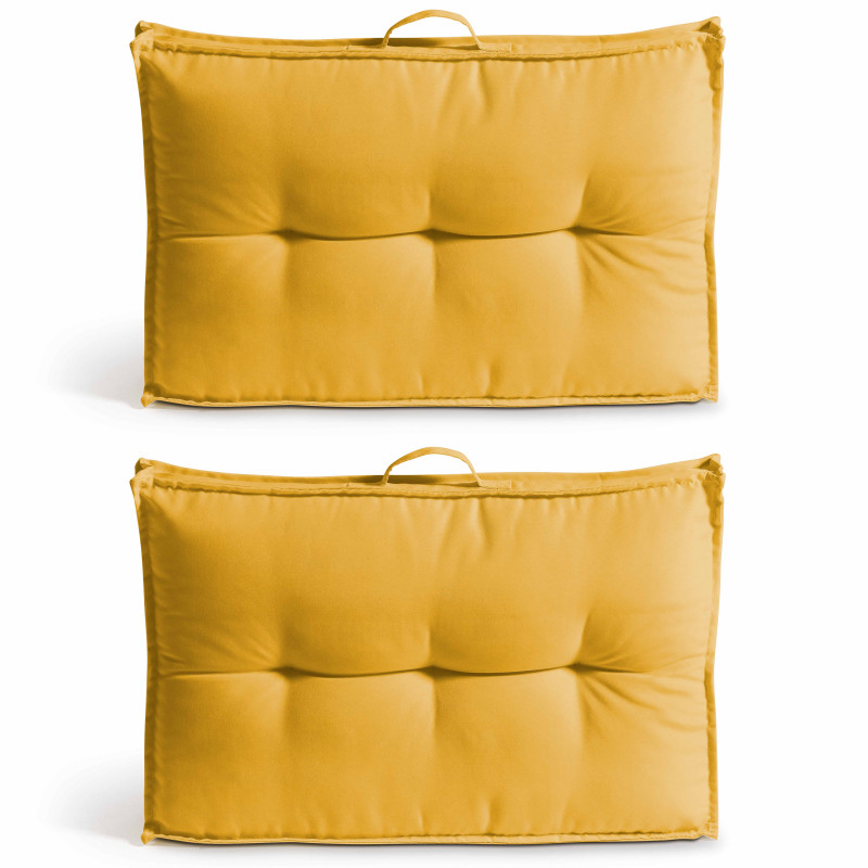 Lot de 2 coussins dossier pour palette