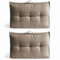 Lot de 2 coussins dossier pour palette
