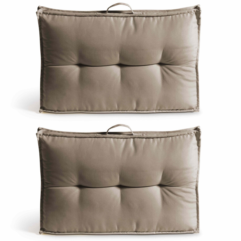 Lot de 2 coussins dossier pour palette
