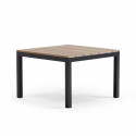 Salon de jardin 6 places, canapé d'angle et table basse