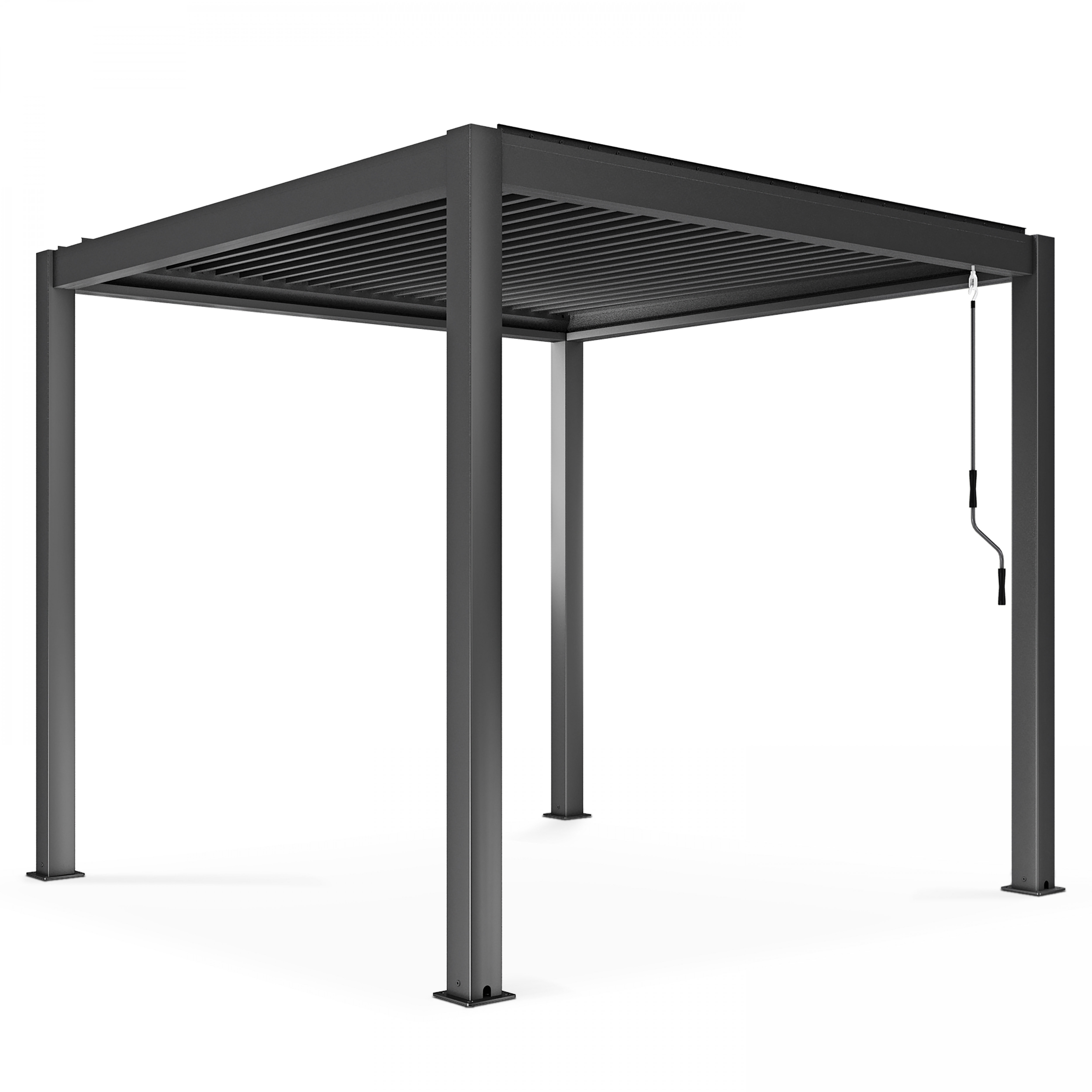 Pergola bioclimatique autoportée en aluminium