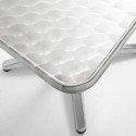 Table de jardin carrée (70 x 70 cm) en aluminium inclinable