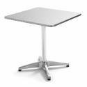 Table de jardin carrée (70 x 70 cm) en aluminium inclinable