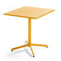 Table de jardin carrée plateau rabattable (70 x 72 cm)