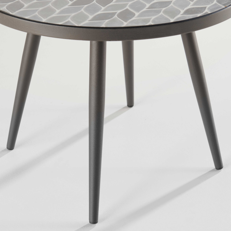 Table basse ronde motif PALM