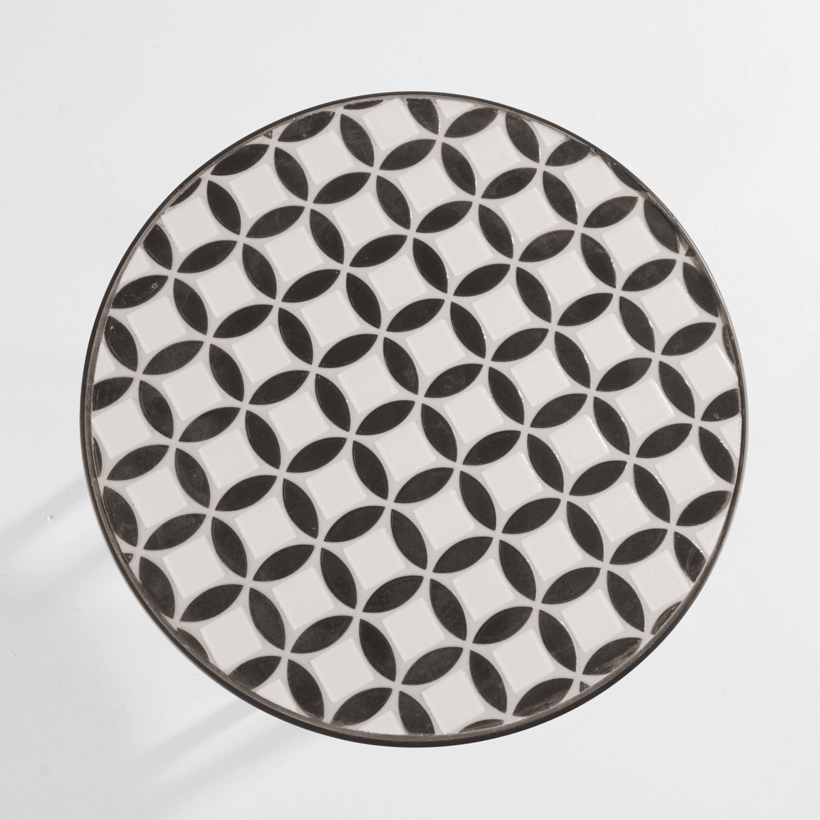 Table basse ronde à motif MOSAIC