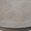 Table basse ronde effet béton