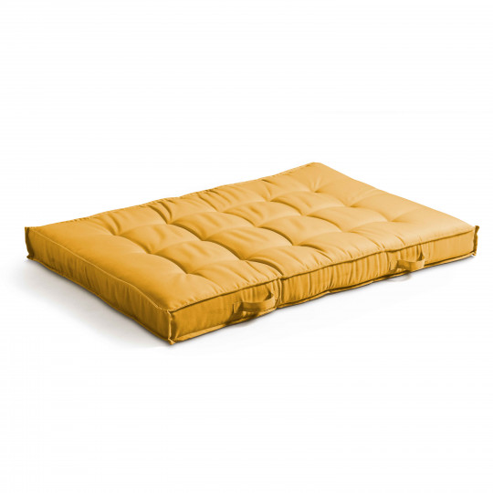 Coussin uni matelassé d’assise pour palette d’extérieur | Oviala