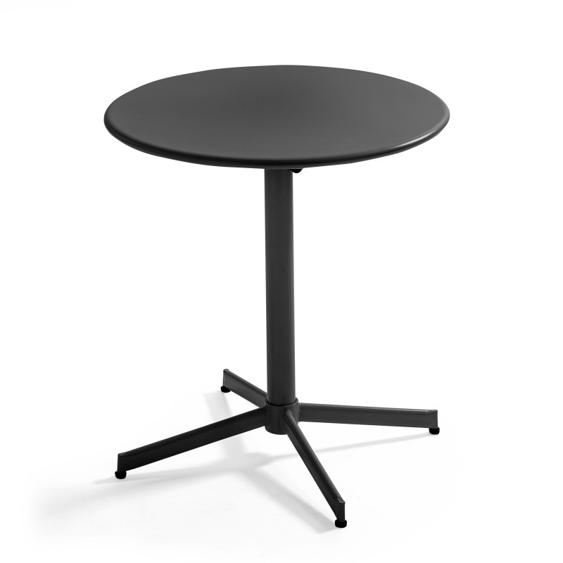 Garden Mile Table Ronde Pliante Noire pour Boissons - Table Ronde d'appoint  pour Jardin, terrasse, Boissons, Maison, extérieur, Bistro, Table de Salle  à Manger Portable : : Jardin